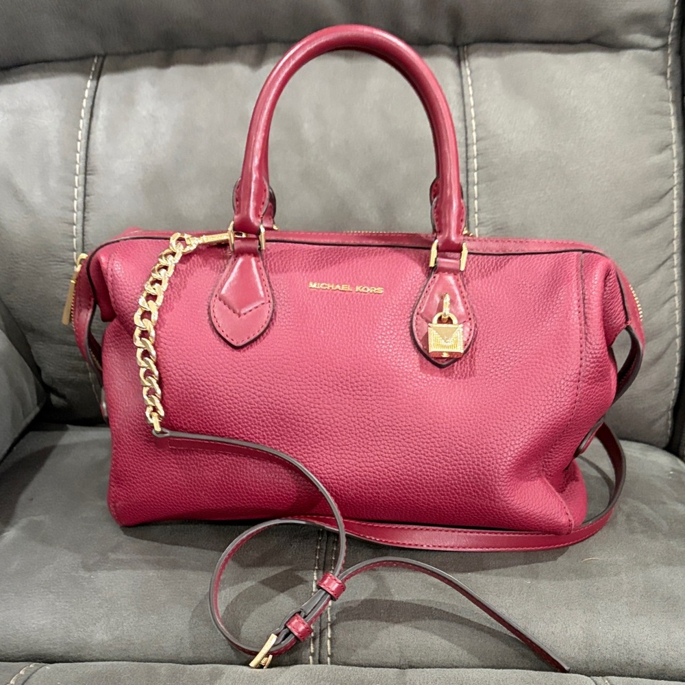 Michael Kors Rich Red Burgundy Satchel